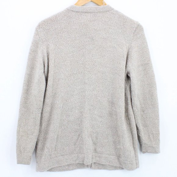 Baby Alpaca Sweater Cardigan Womens Gray Button Front Knit Made In Peru Size XL - Picture 6 of 8